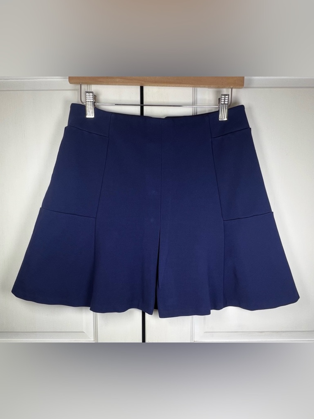 Vineyard Vines Pleated Skirt Womens Medium Navy Blue Ponte Knit School Girl Sz S